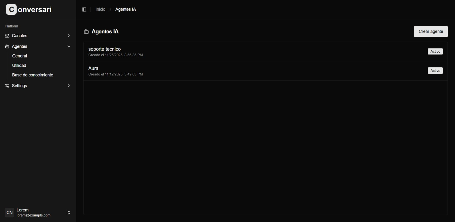 Conversari Screenshot